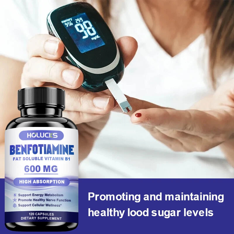 Benfotiamine Capsules 600mg | Support Energy & Nerve Health