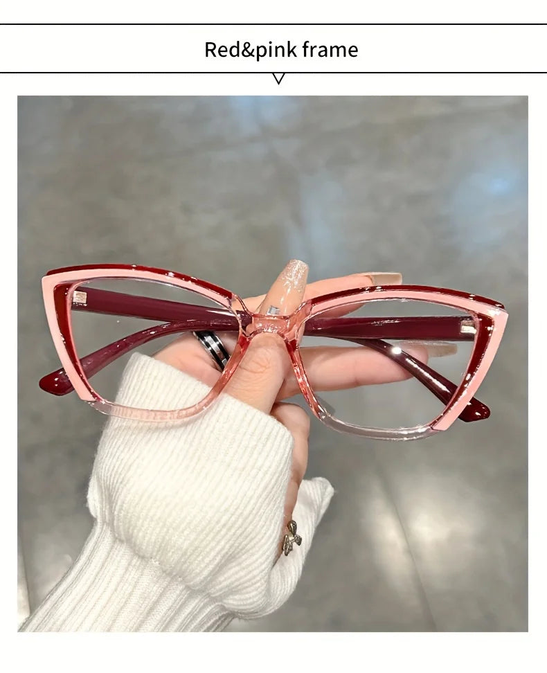 Cat Eye Clear Lens Glasses | Retro Fashion Spectacles
