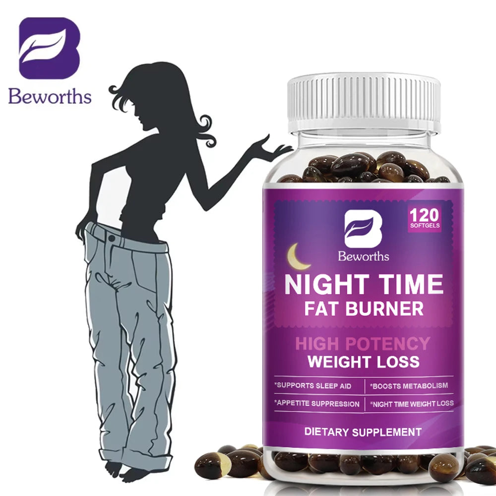 120pcs Night Time Fat Burner Capsules for Weight Management