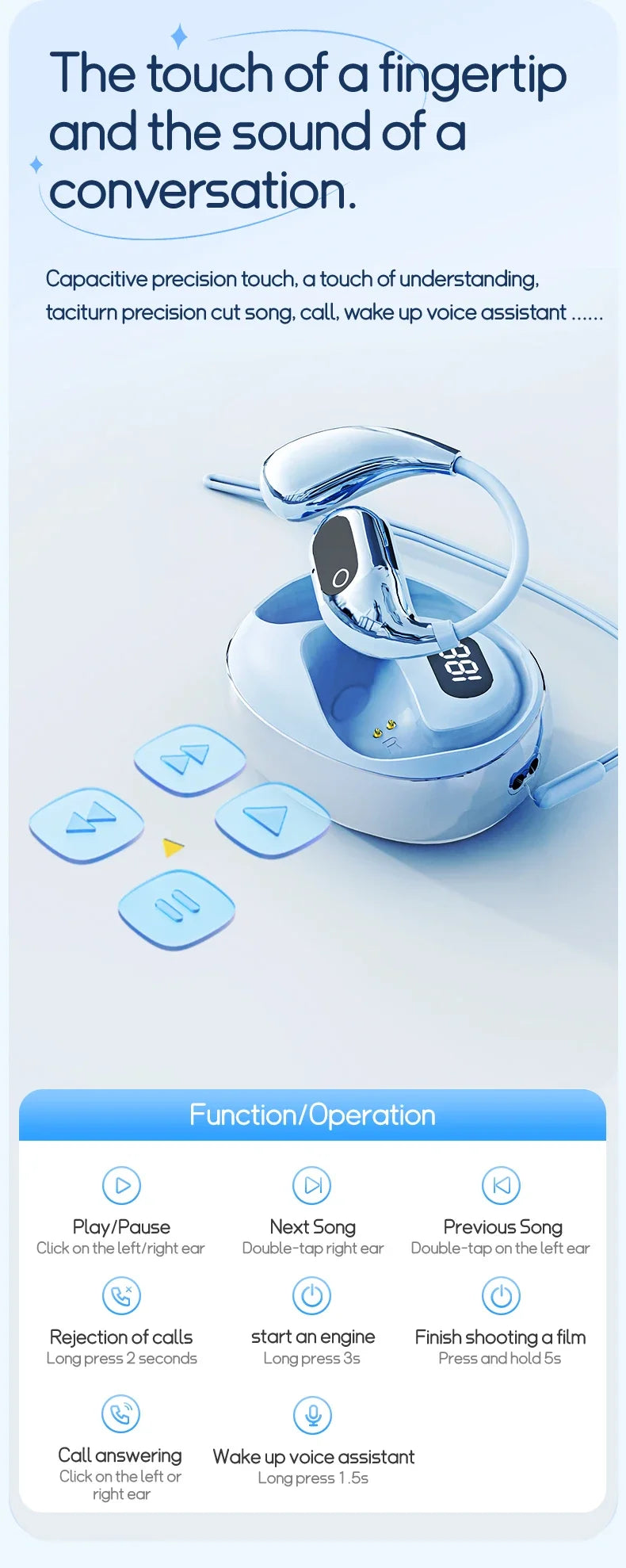 Two-Way Real-Time Wireless Translators | 144 Language Translation Earphones