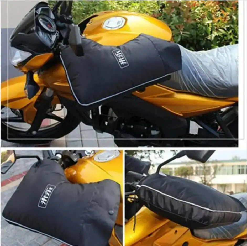 Motorcycle Handlebar Muff Winter Warm Gloves Waterproof Scooter Handle Bar Cover Thermal Hand Warmer Riding Protection