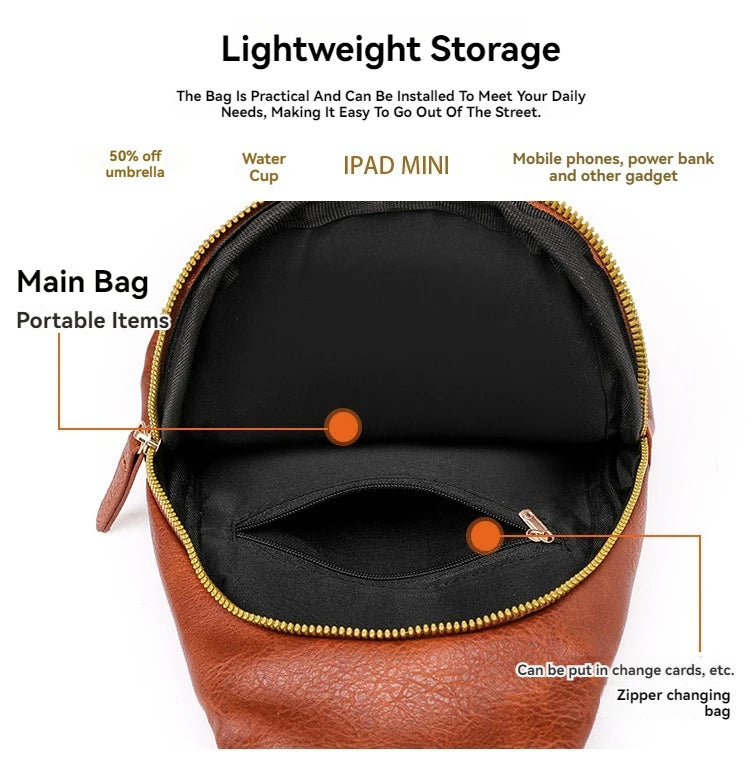 Large Capacity PU Women's Crossbody Bag | Stylish and Versatile