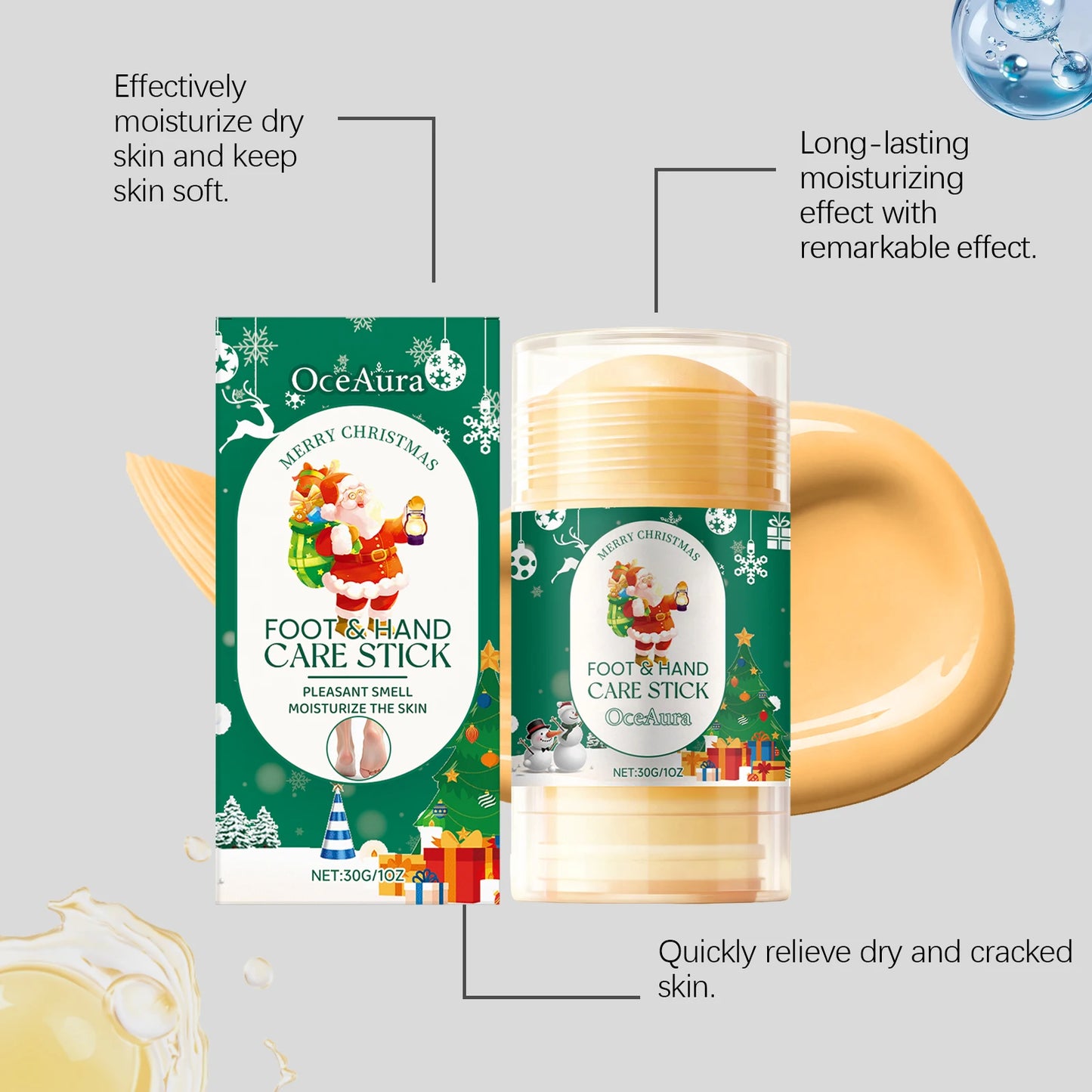 Christmas Hand & Foot Moisturizing Care Stick | Nourish & Smooth