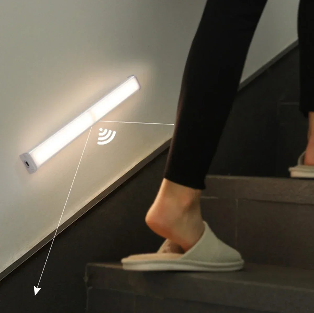 Luz LED Inalámbrica con Sensor de Movimiento | Luz Nocturna Recargable para el Hogar