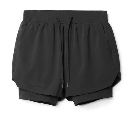Men's 2-in-1 Running Shorts | Breathable Double Layer Fitness Gear