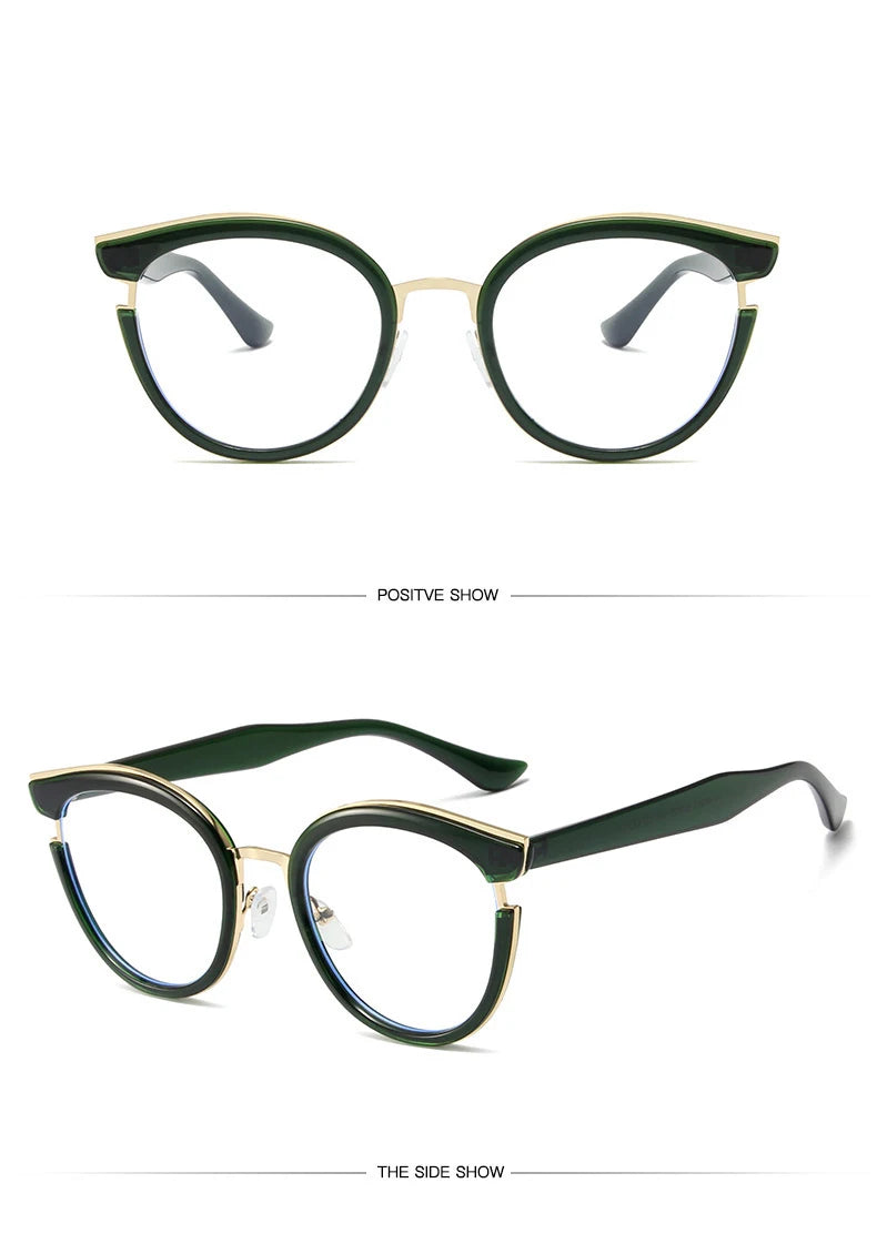 Stylish Cat Eye Eyeglasses | Trendy Colorful Computer Specs