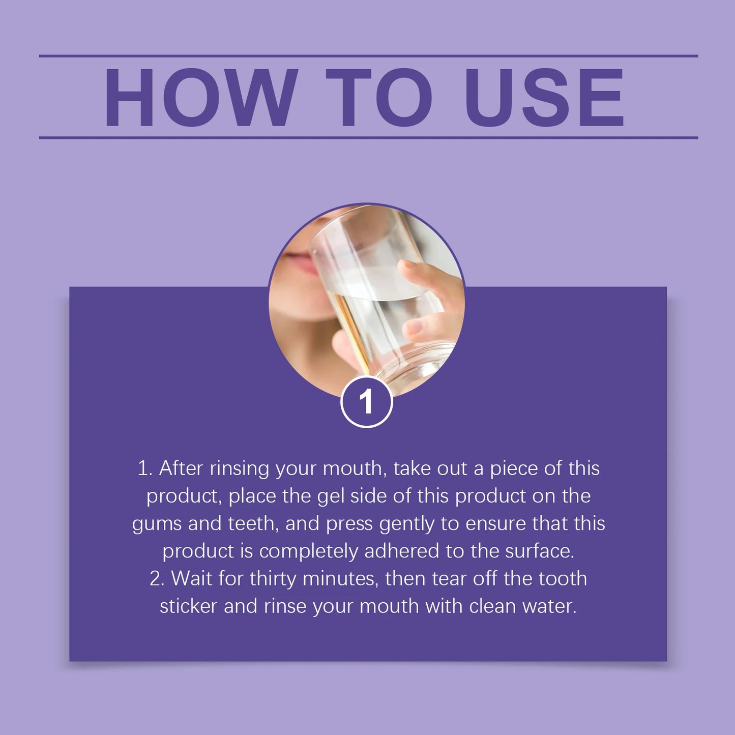 Purple Teeth Whitening Strips Bleaching Stains Remove Oral Whitening Supplies Tooth Stickers Remove Stains Care Stripes