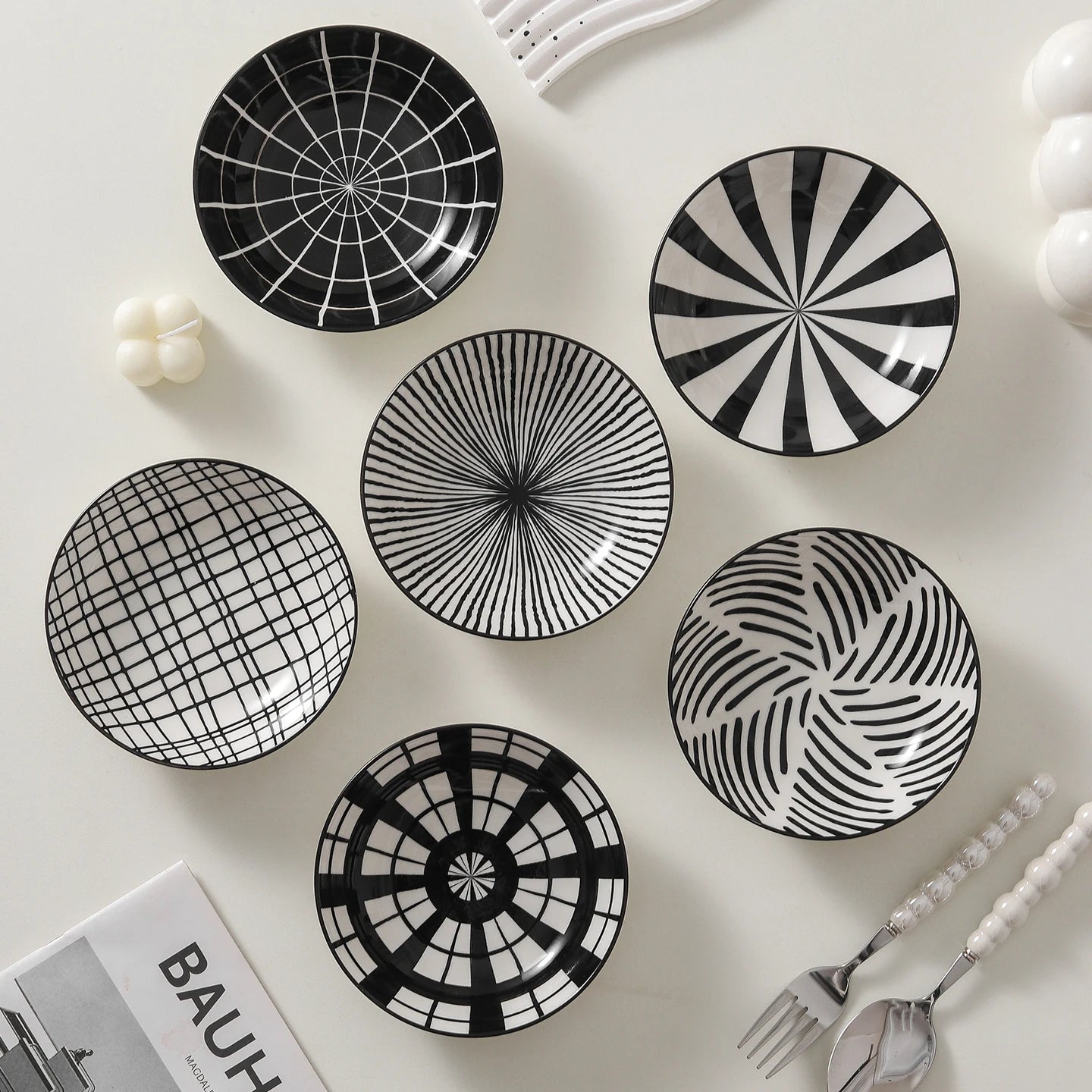 6-Pack Ceramic Dipping Dishes | Stylish Appetizer Plates