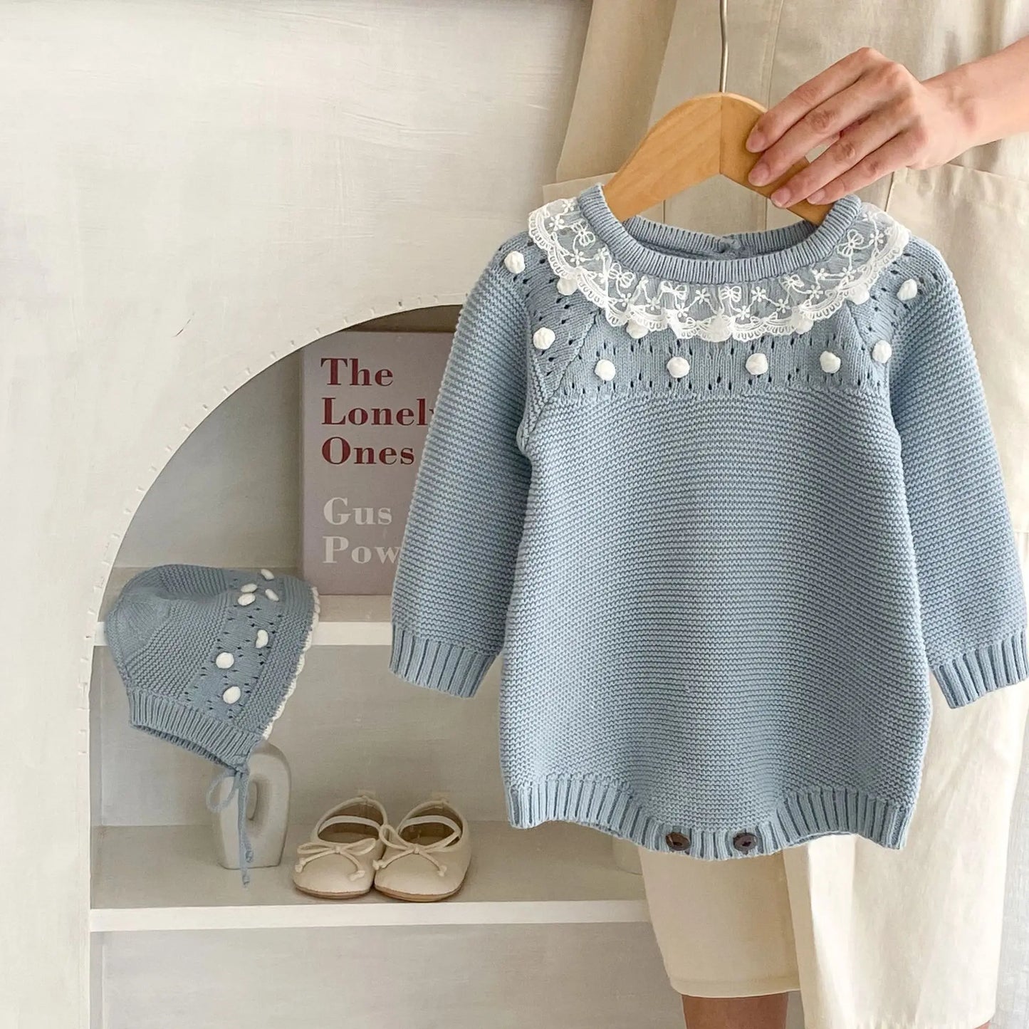 Warm Lace Baby Girl Romper | Cozy Infant Princess Jumpsuit