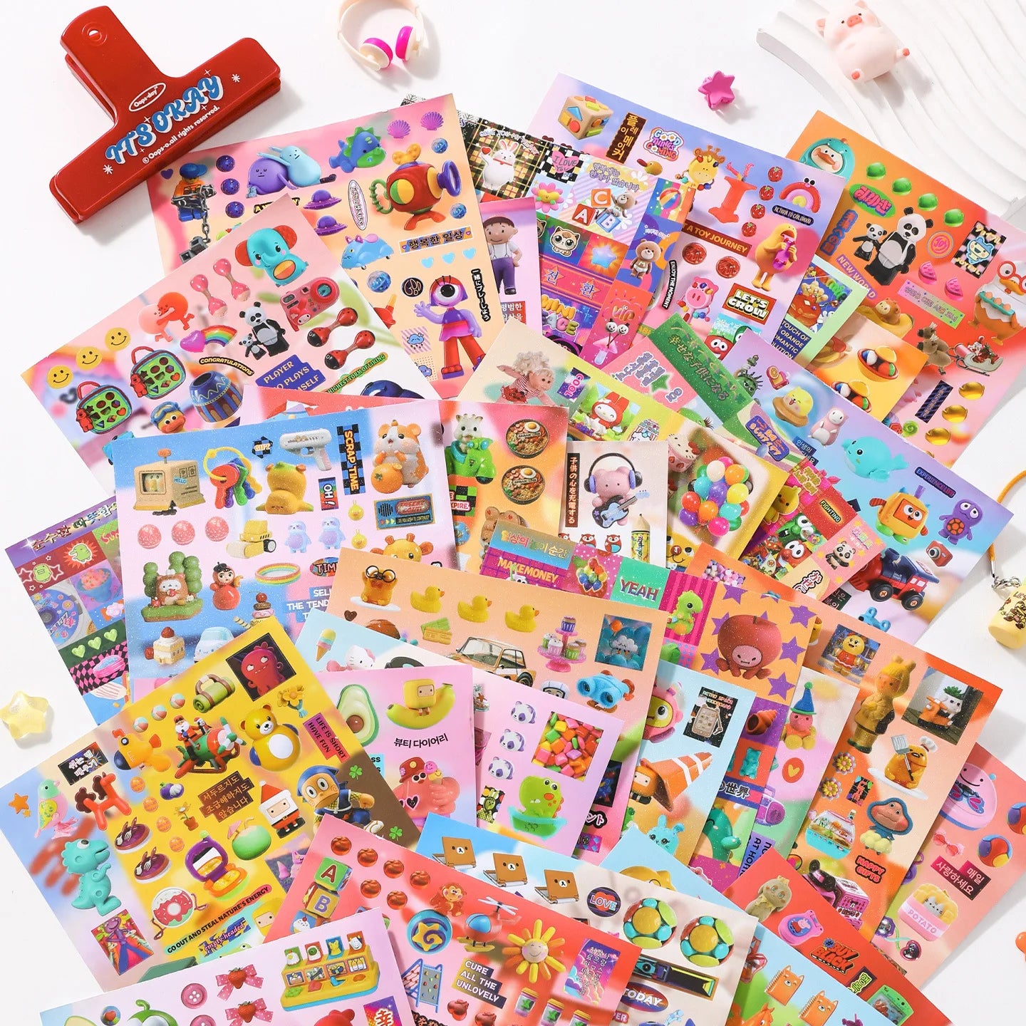 Cute Decorative Sticker Book | 30 Sheets Stationery Gift for Kids
