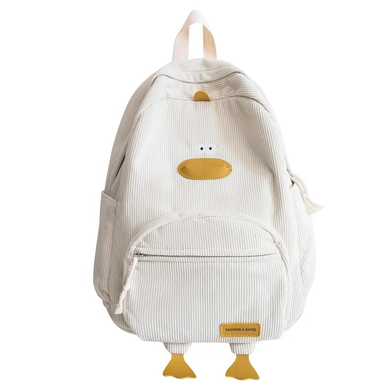 Cute Cartoon Duck Backpack | Stylish Travel Bag for Students