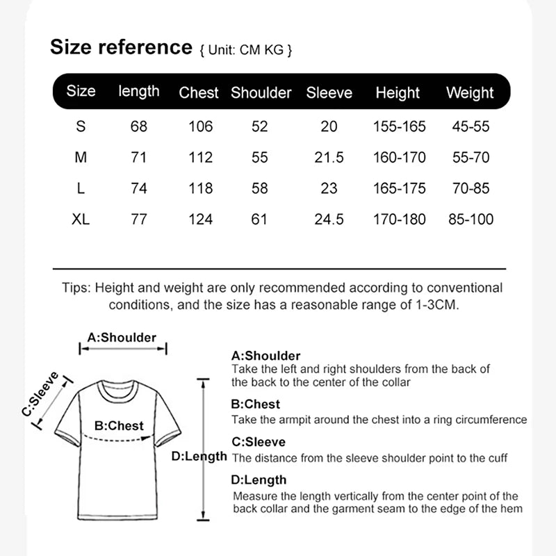 Oversized Cotton Camping T-Shirt for Men | Retro Cartoon Hip Hop Style