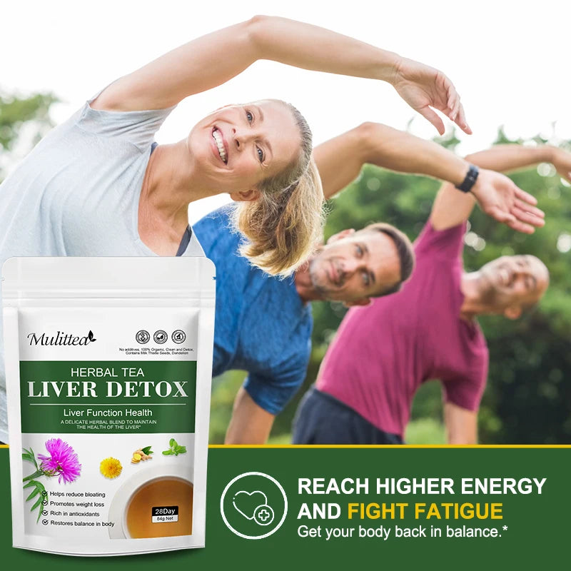 Liver Detox Tea with Dandelion Root, Milk Thistle & Turmeric