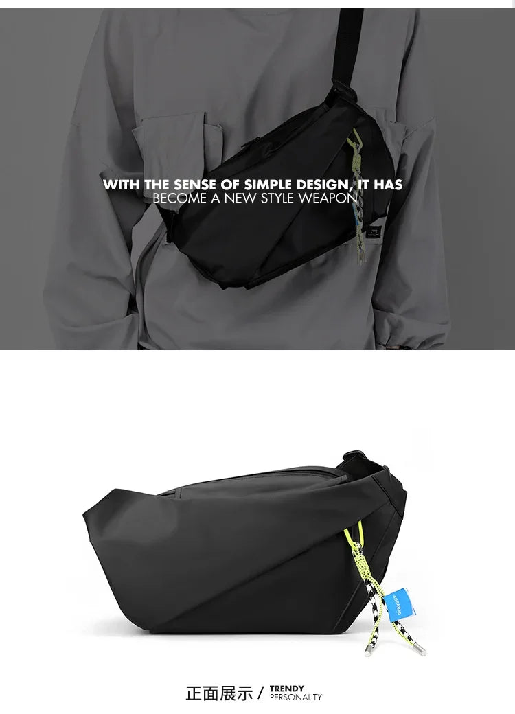 Large Capacity Waterproof Shoulder Chest Bag for Outdoor Sports