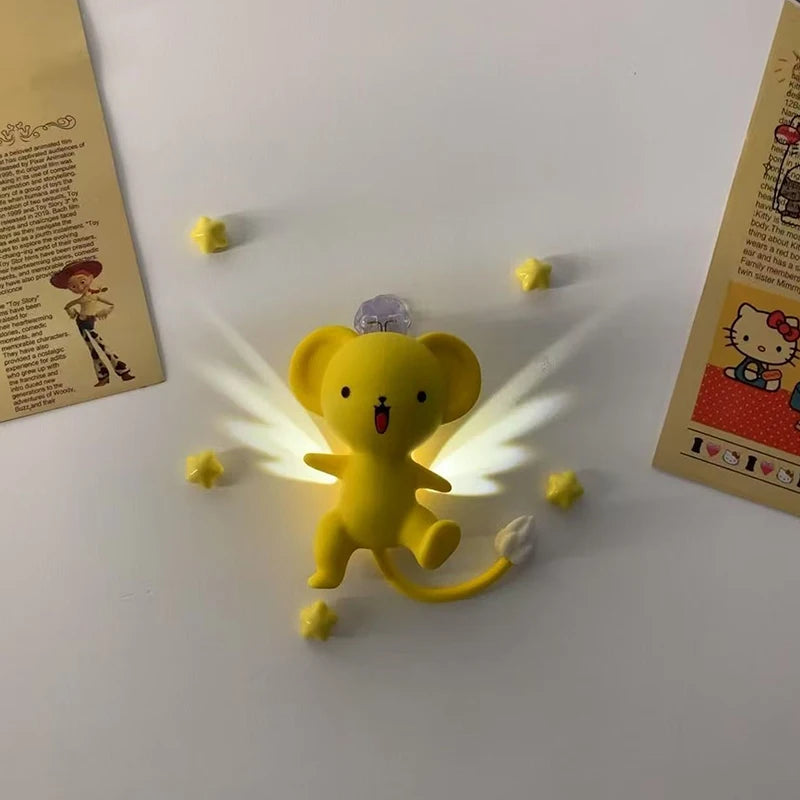 Luminous Anime Fridge Stickers | Creative Light Signs for Decor