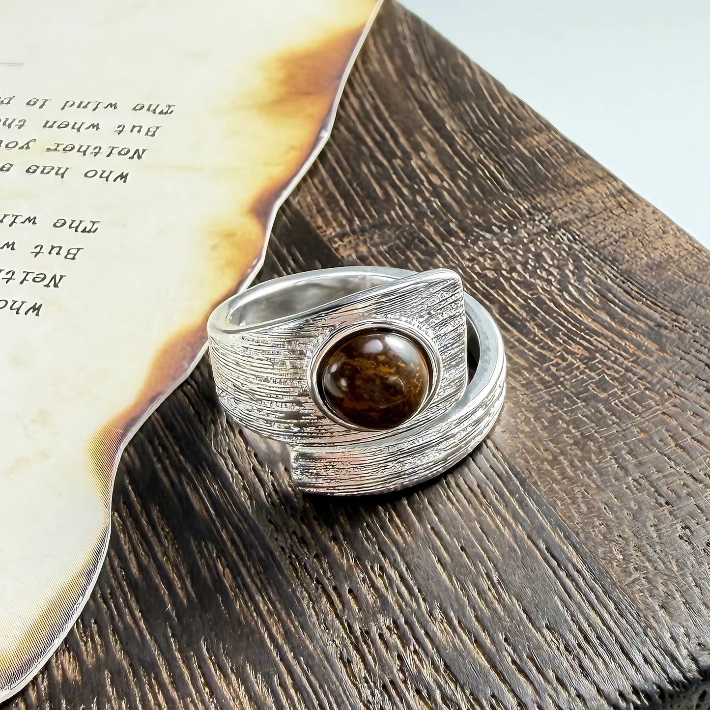 Adjustable Geometric Jade Ring for Women | Vintage Jewelry Gift