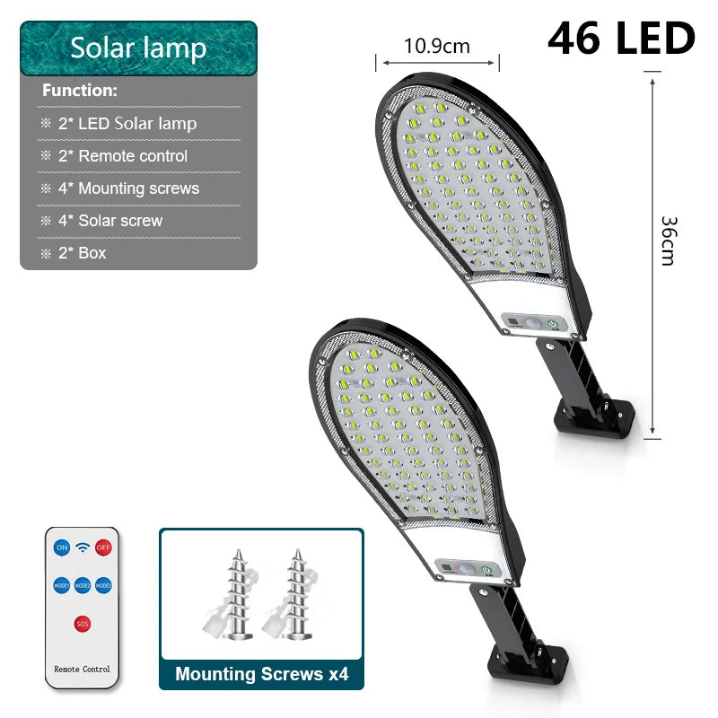 30W Solar Flood Light with Remote Control | Waterproof Outdoor Spotlight