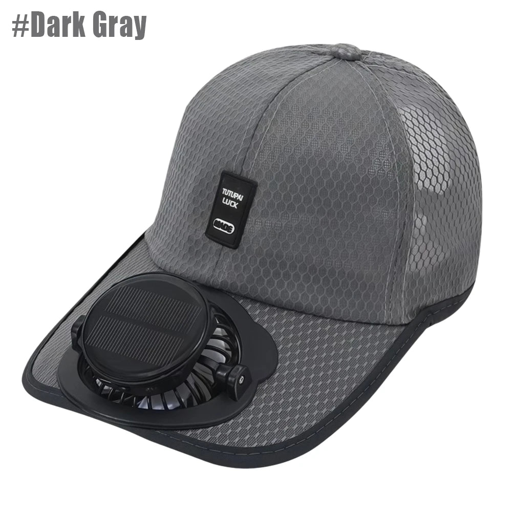 Solar Baseball Cap with Fan | Ultimate Sun Protection Gear