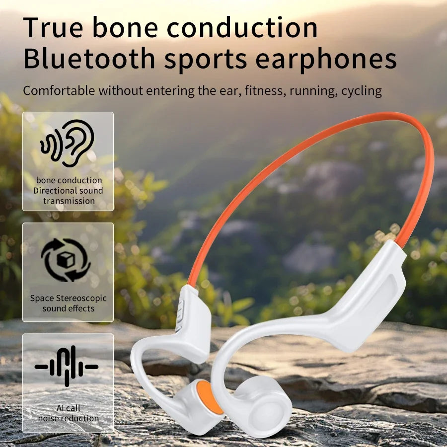 Wireless Bone Conduction Earphones | Waterproof Sports Headphones