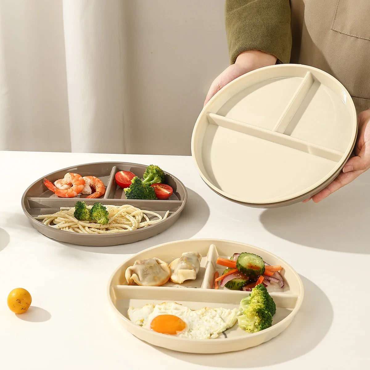 Reusable Divided Dinner Plates | Eco-Friendly Kids Tableware