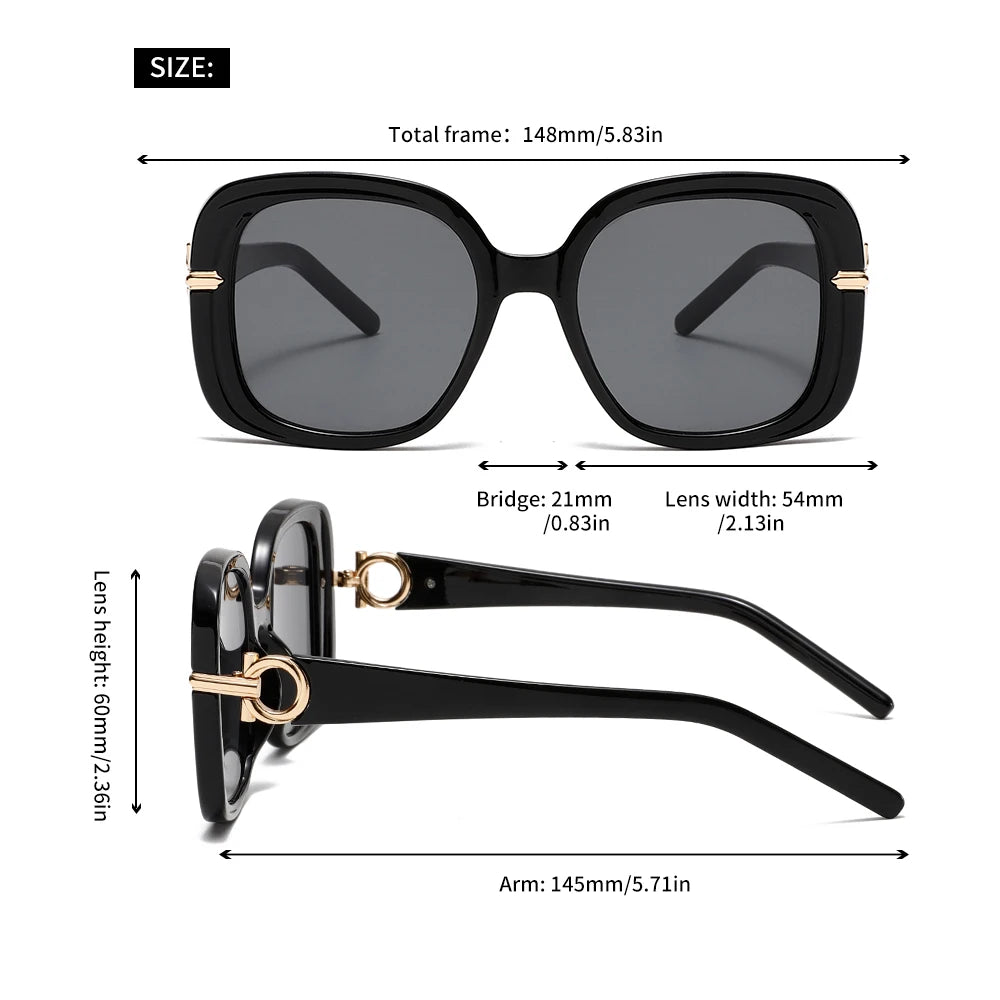 Trendy Square Frame Sunglasses for Men & Women | UV400 Protection