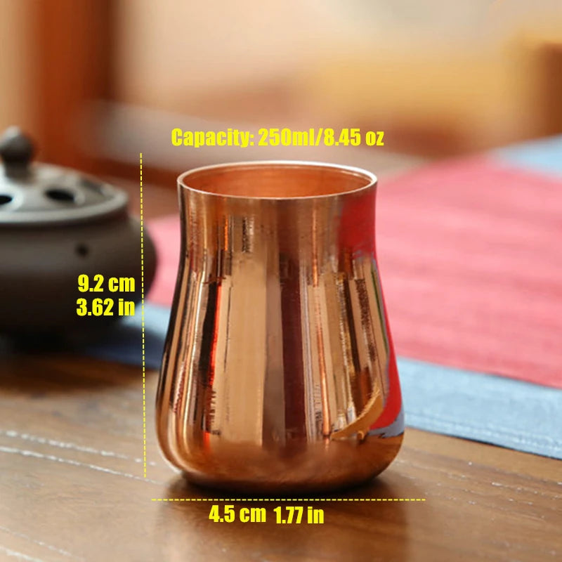 Handcrafted Pure Copper Vintage Mug | Stylish Drinkware for All
