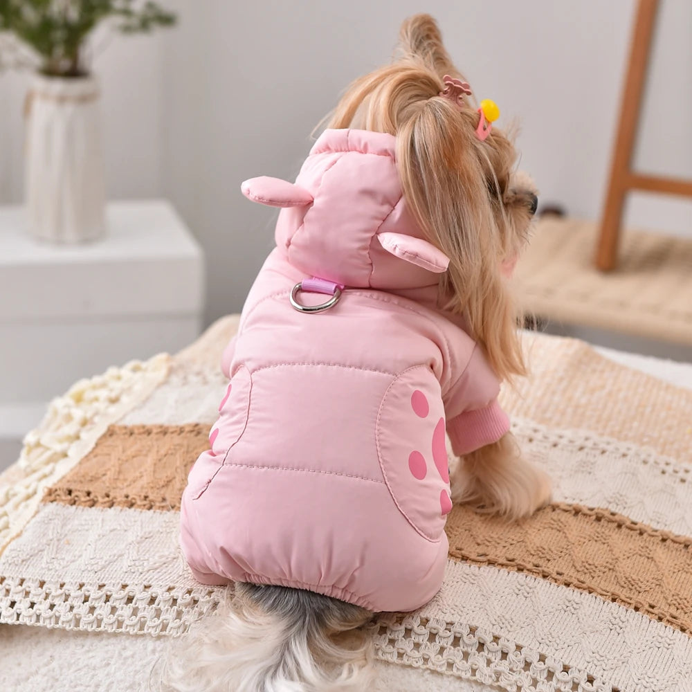 Cute Bear Scarf Costumes for Small Dogs | Stylish Puppy Parkas