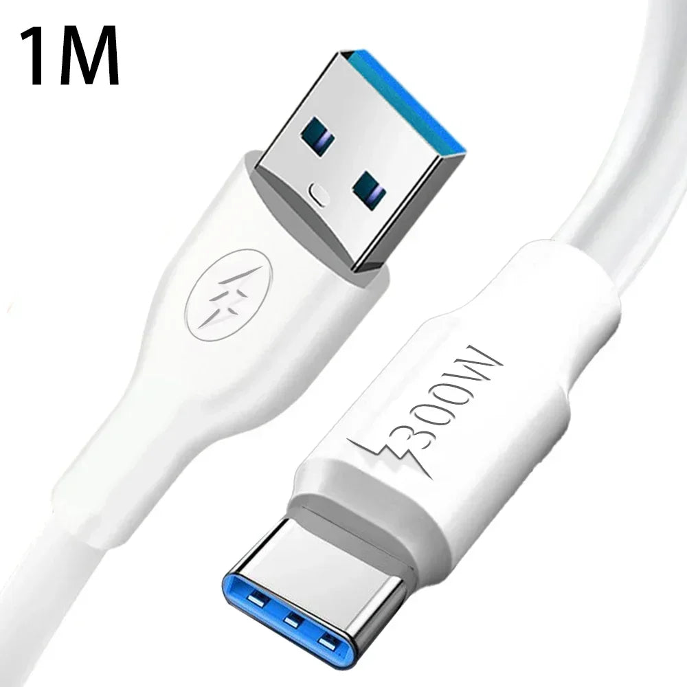 300W Super Fast Charging USB Type C Data Cable | Universal Compatibility