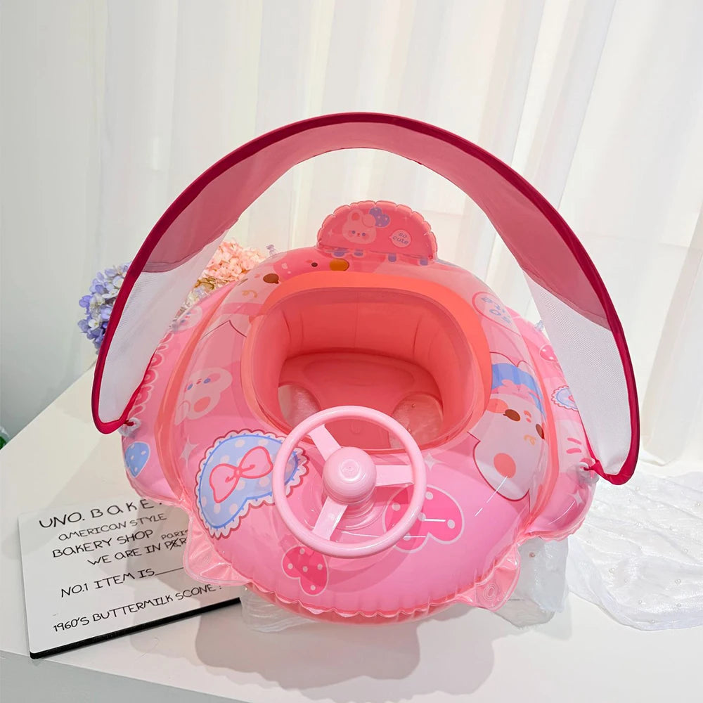 Detachable Sunshade Pool Float | Inflatable Swim Fun for All Ages