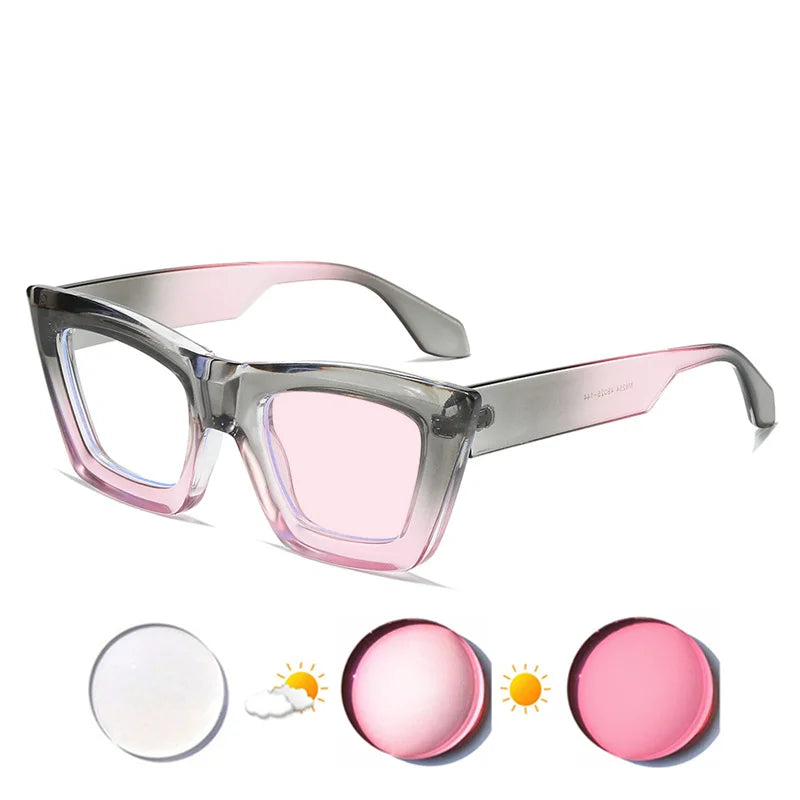 Custom Myopia Glasses | Stylish Butterfly Frame & Blue Light Blocking