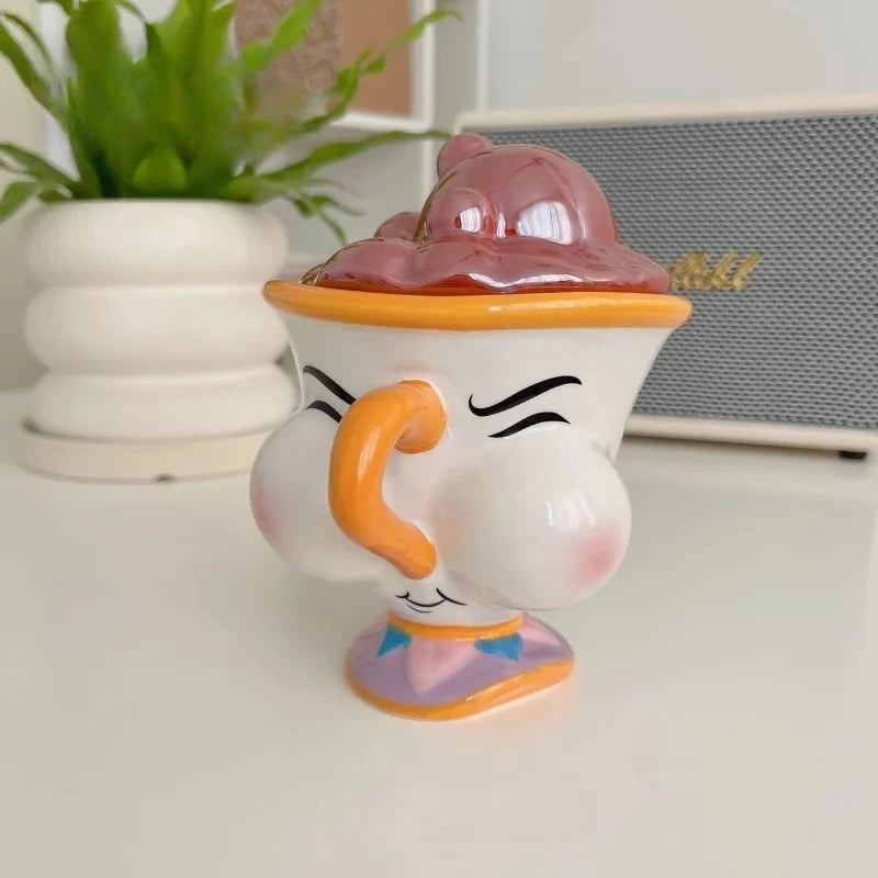 Taza de cerámica creativa con tapa | Perfecta para café y té