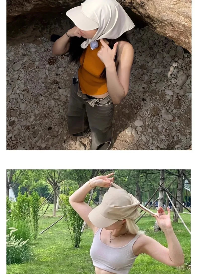 Versatile Solid Color Headscarf Caps | Spring Summer Sun Hat