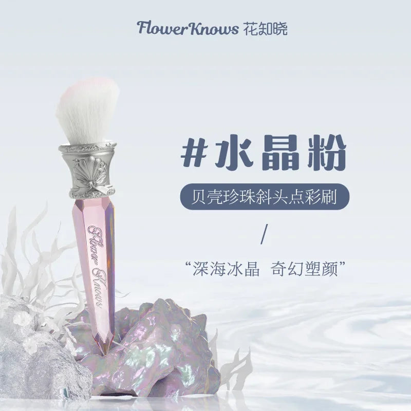 Soft Goat Hair Blush Stippling Brush | Even Powder Application Tool