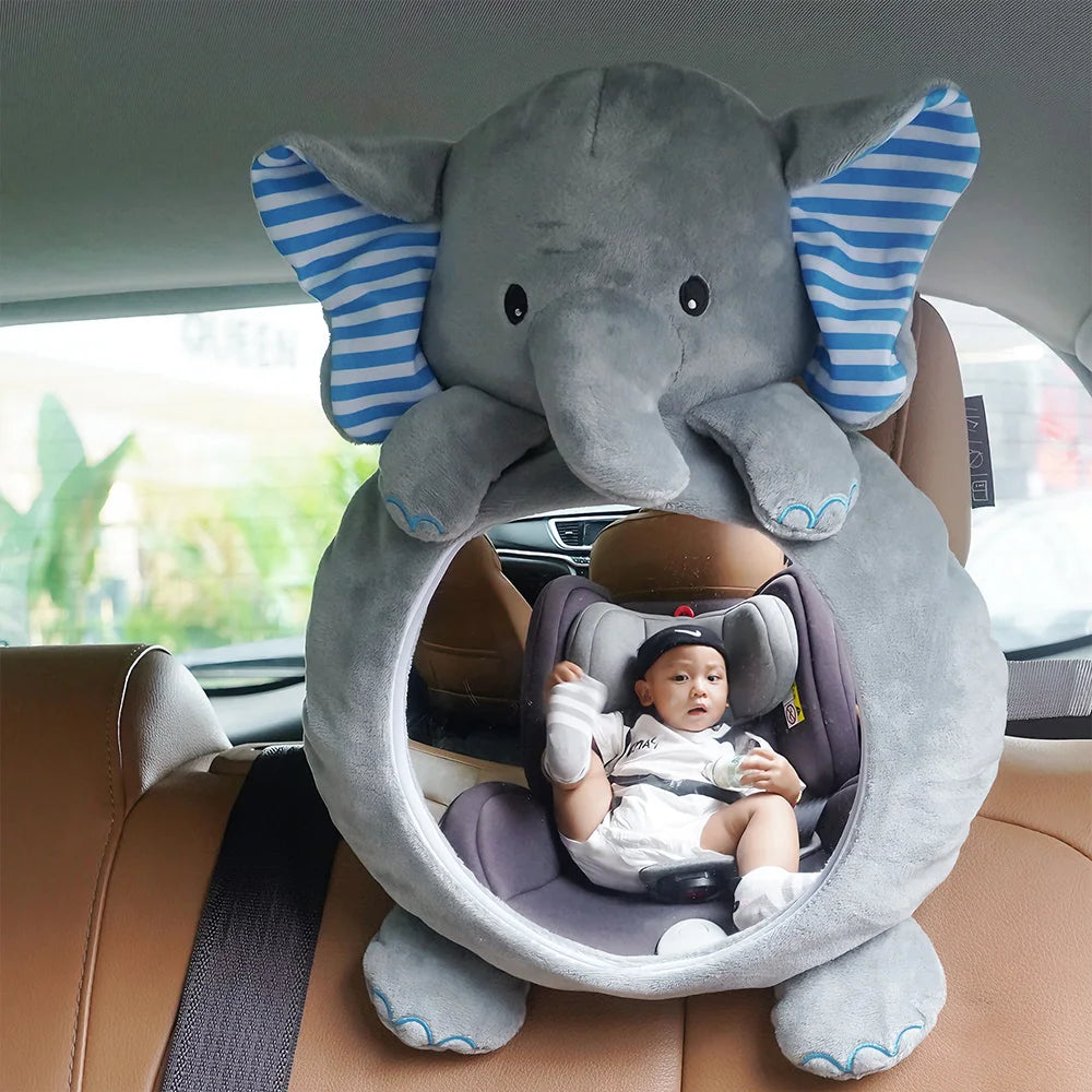 Baby Car Mirror for Safety | Easy View Cartoon Doll Design