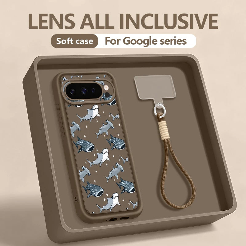 Shark Turtle Printed Phone Case for Google Pixel | Stylish Protection