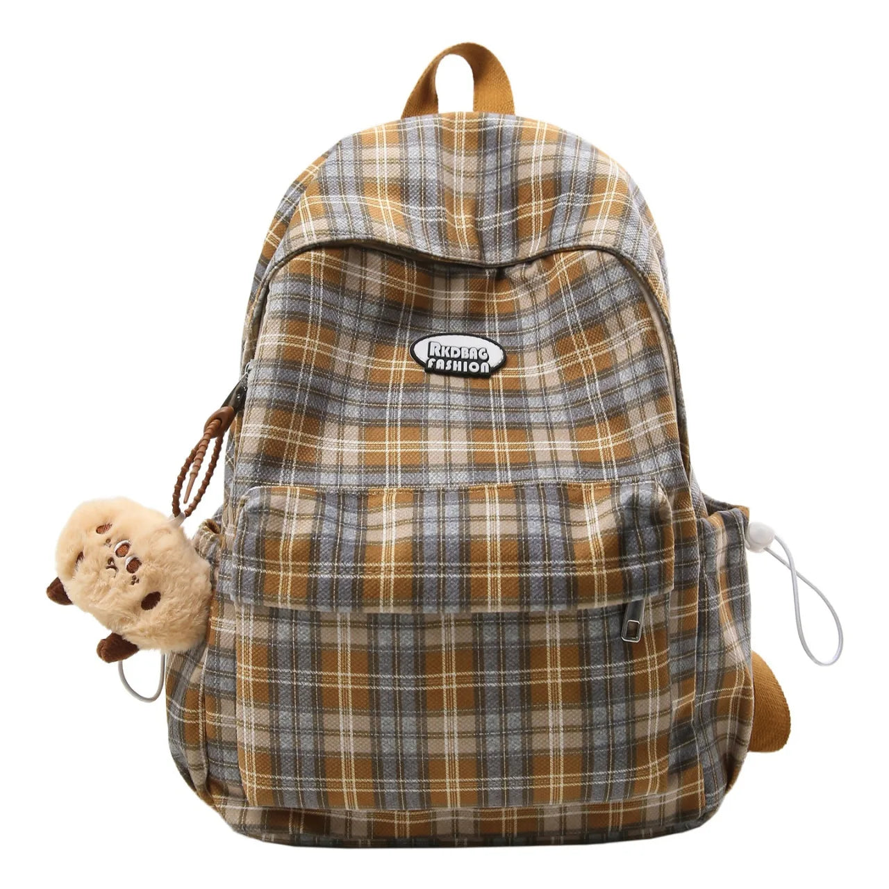 Large Capacity Plaid Backpack | Versatile Travel & School Bag