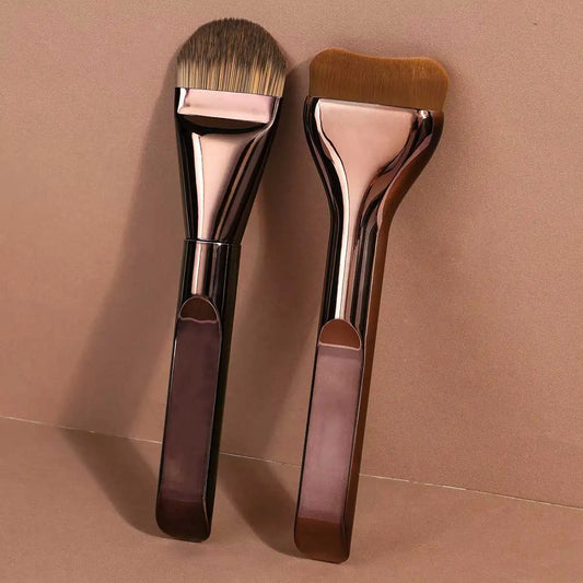 2pcs Ultra-Soft Synthetic Makeup Brush Set | Foundation Concealer Contour Brushes 2026