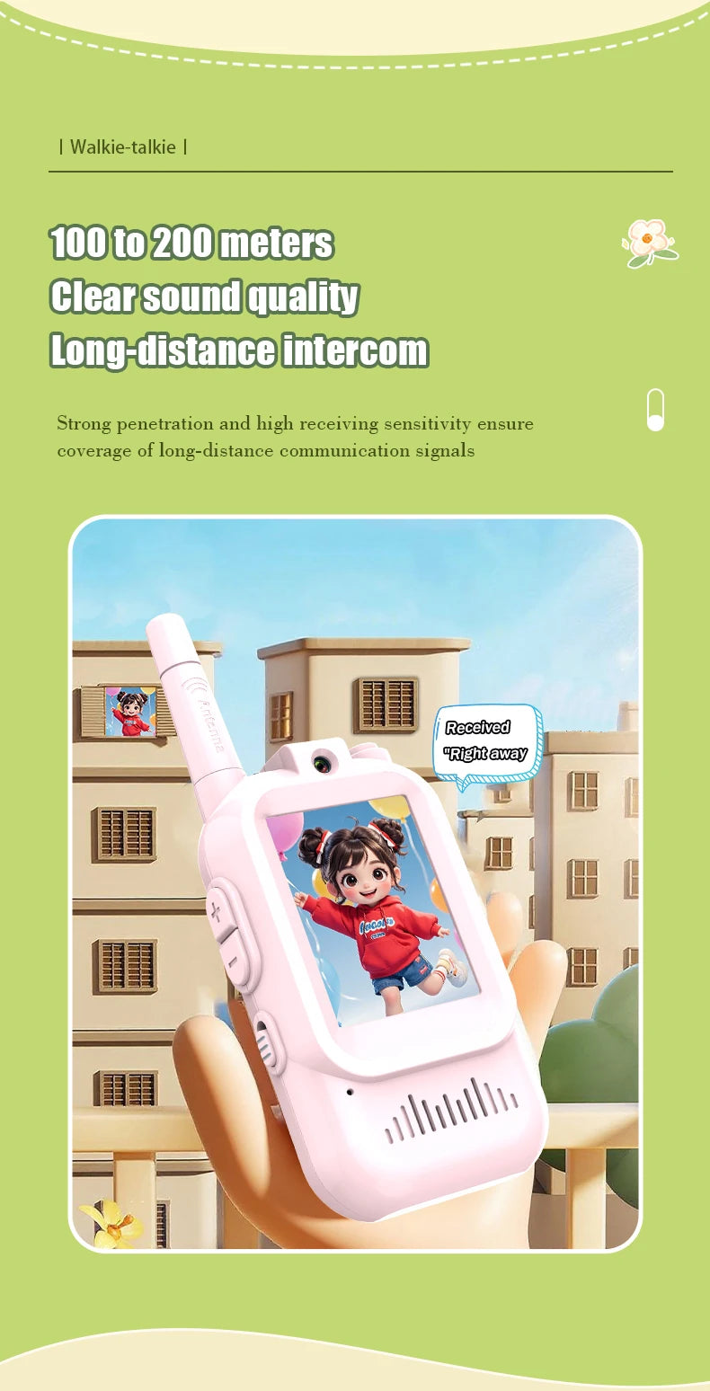 Kids Walkie Talkies with Video | Rechargeable Clear Sound Communication