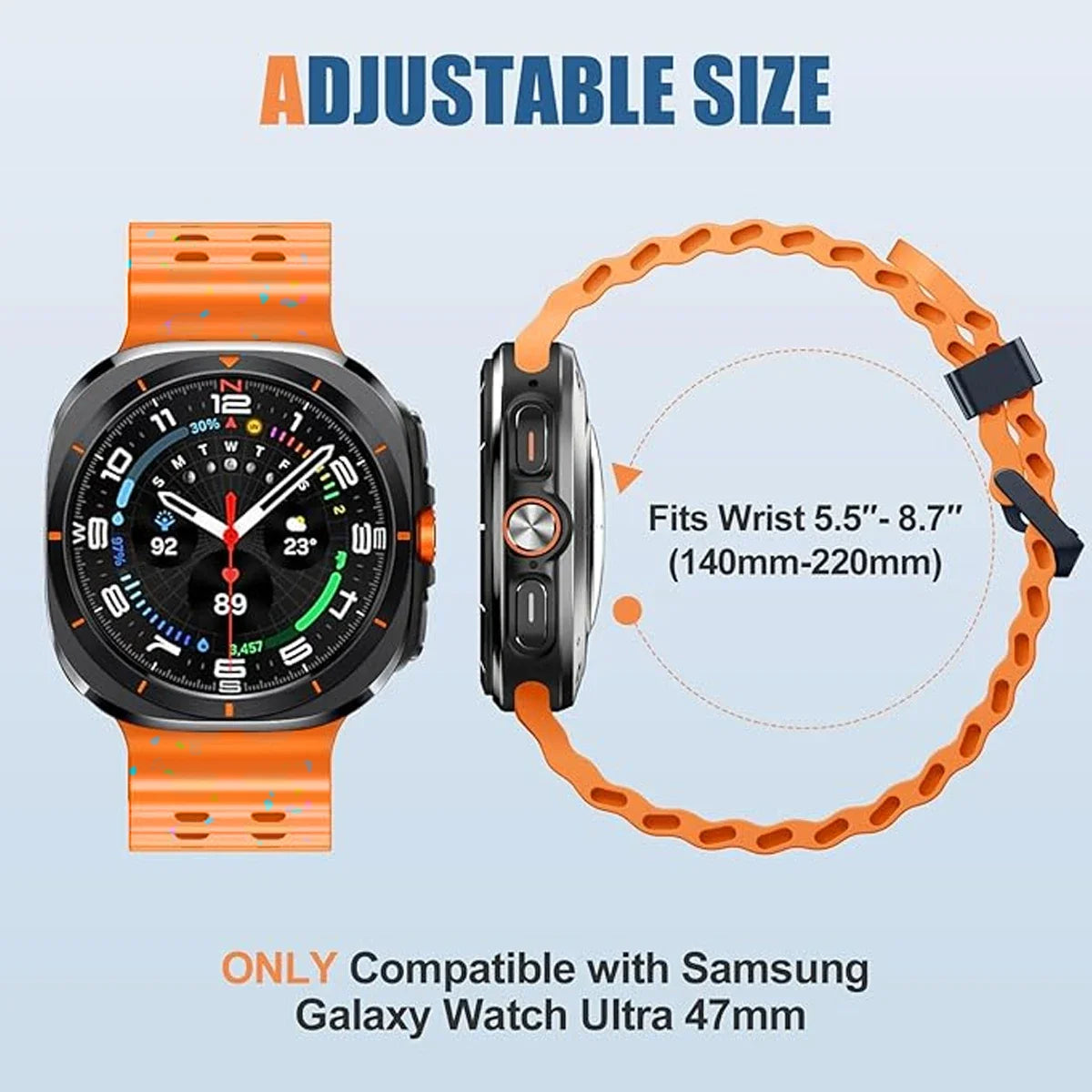 Luminous Ocean Strap for Smartwatch | Sport Silicone Band