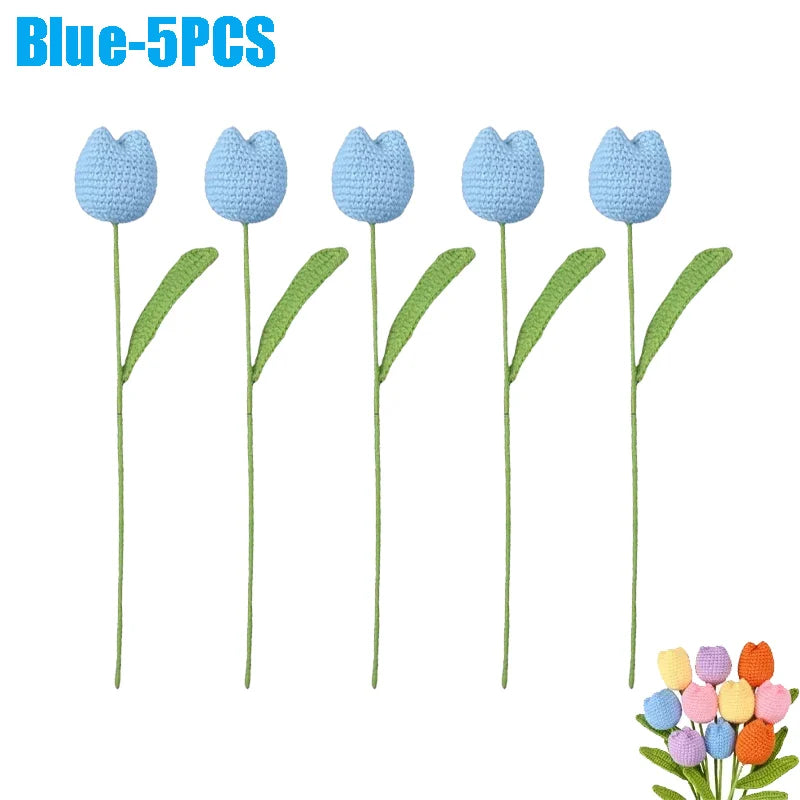 Handmade Knitting Flowers | Versatile Crochet Decor for Every Occasion