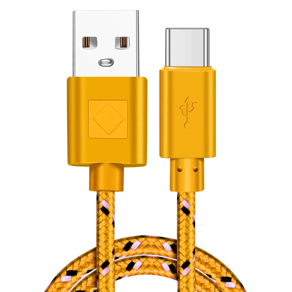 Nylon Braided USB Type C Cable | Fast Charging & Data Sync