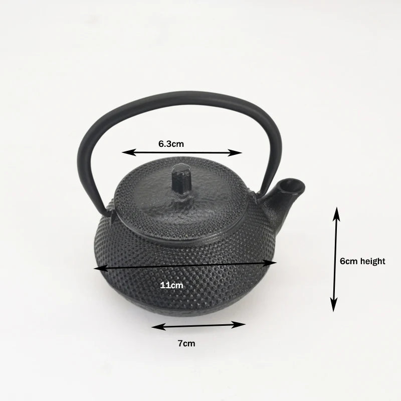 Mini Japanese Tetsubin Cast Iron Kettle | Elegant Teapot