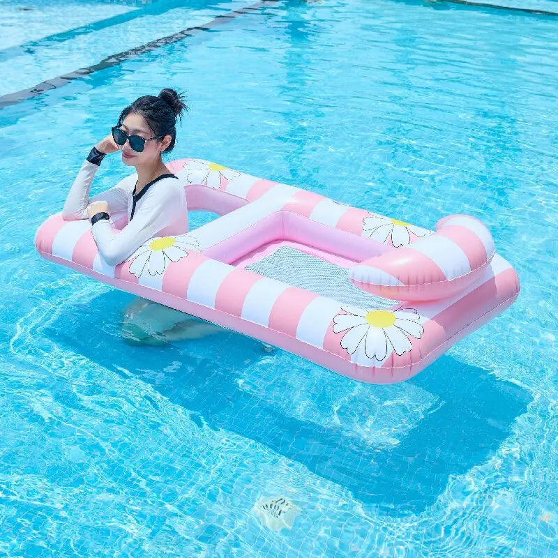Inflatable Water Hammock Pool Float | Comfortable Beach Lounger