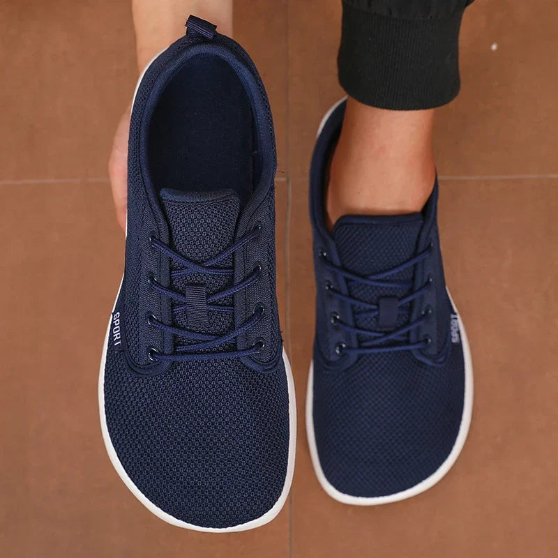 Breathable Wide Toe Men Shoes | Comfortable Casual Walking Footwear