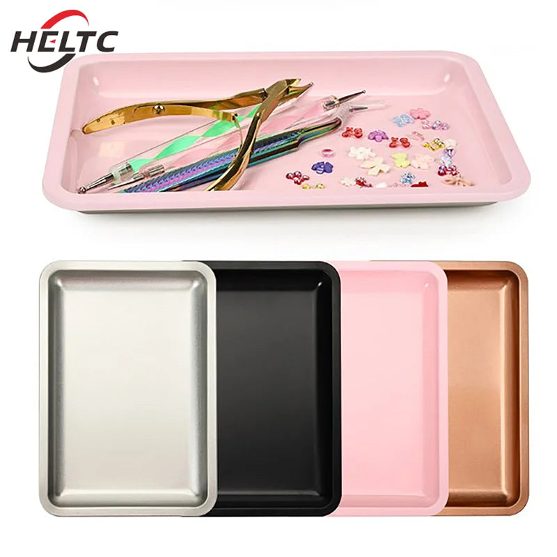 Solid Stainless Steel Rectangle Dessert Plate | Japanese-style Tray