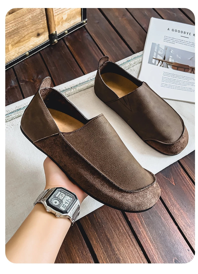 Men's Casual Walking Loafers | Soft Leather Comfort Shoes