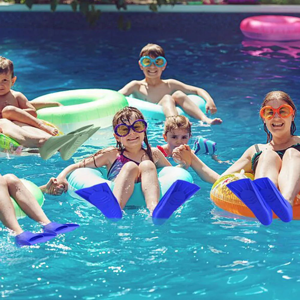 Silicone Swimming Fins for Training | Short Non-Slip Swim Fins