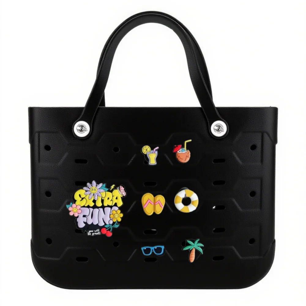 Fashionable Waterproof Beach Bag | Stylish EVA Solid Color Tote