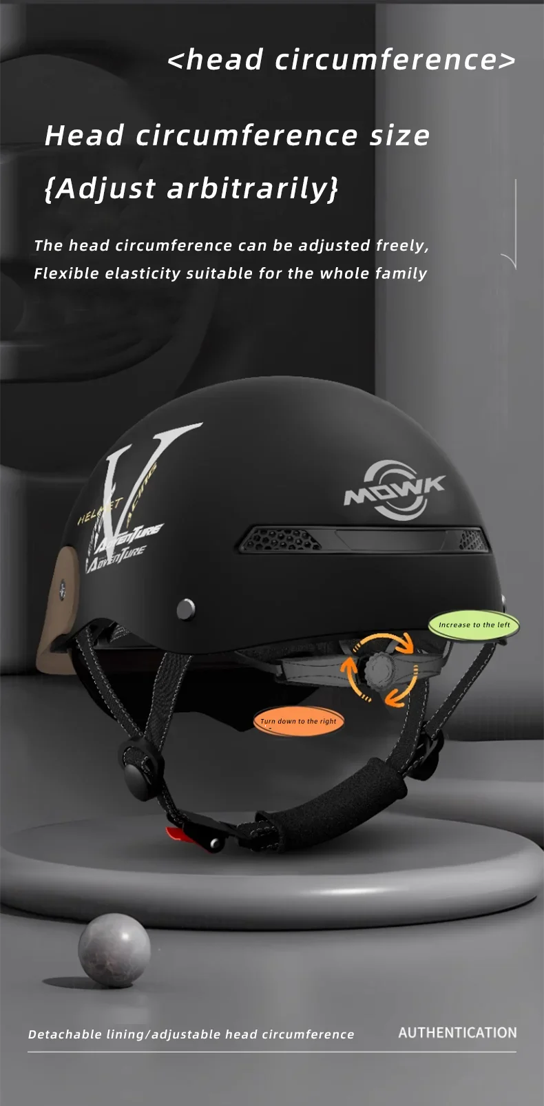 Summer Breathable Open Face Motorcycle Helmet for Adults