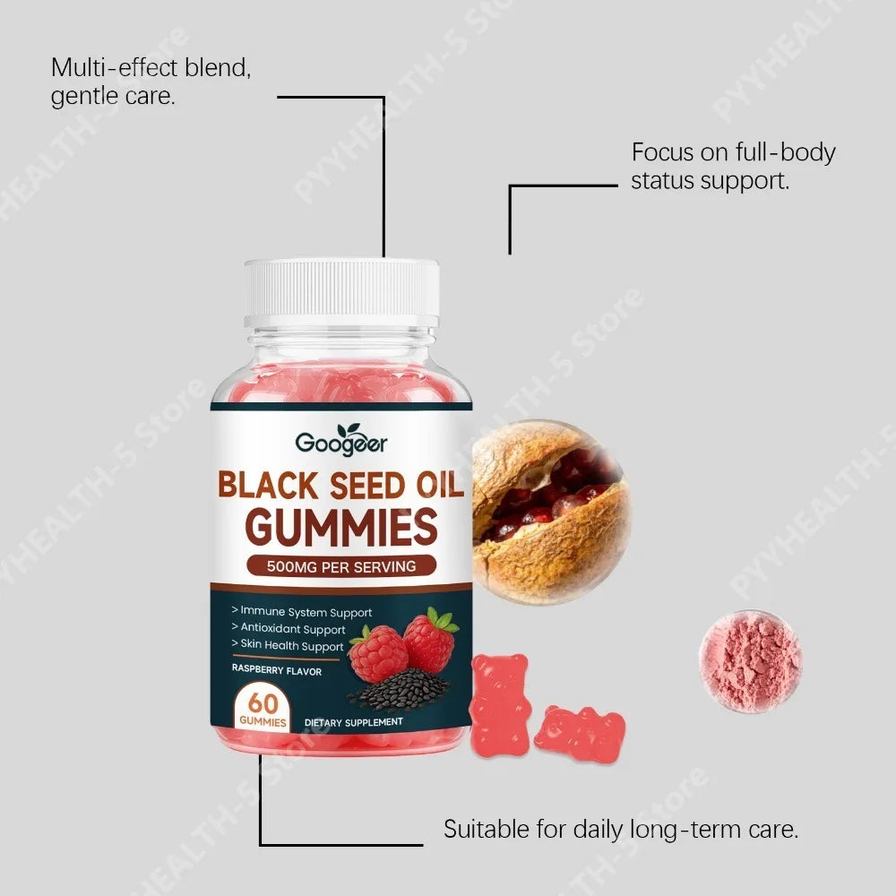 Premium Black Seed Oil Gummies | Immune Support & Zinc Boost
